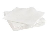 Linen Style Cocktail Napkin 20cm WHITE